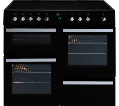 FLAVEL  Milano 100 MLN10CRK Electric Range Cooker - Black & Chrome